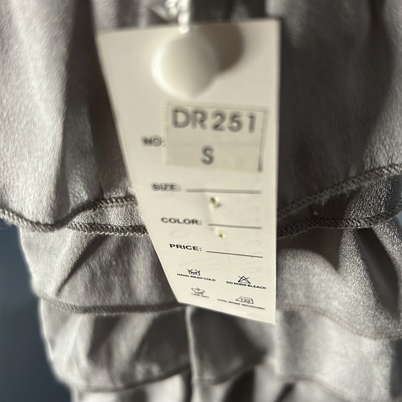 ICU High Neck Ruffled Cocktail Dress with Pockets NWT SZ Small - Picture 3 of 7